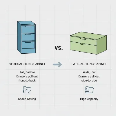 Vertical vs Lateral Filing Cabinets: Choosing The Best for Your Office